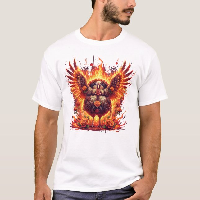 Spirit Fire Turquie Thanksgiving T-shirt (Devant)