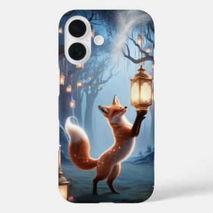 Spirit Fox Phone Case – Fantasy Lantern Forest Art