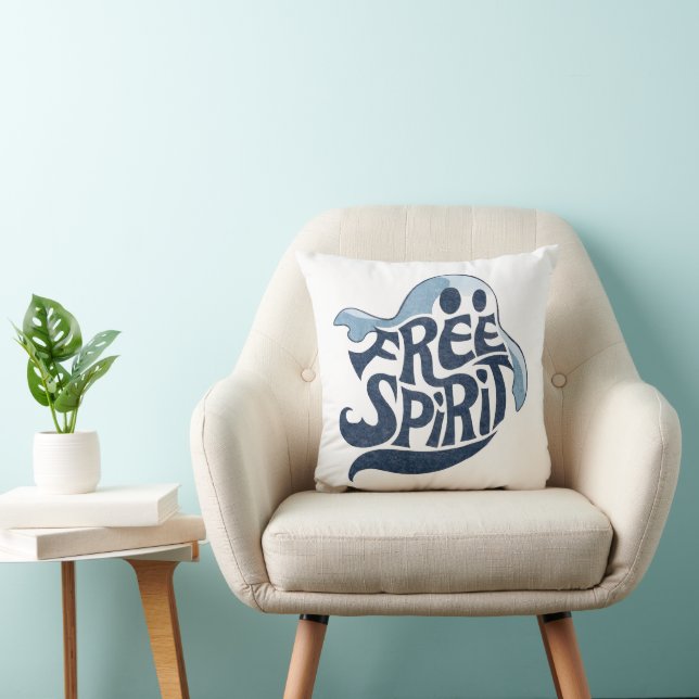 Spirit Ghost Throw Pillow (Chair)