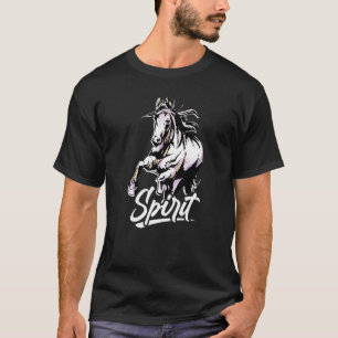 Spirit Graphic Horse Lover Equestrian Rider Horses T-Shirt