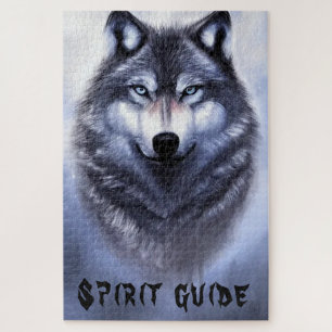 Spirit guide wolf jigsaw puzzle