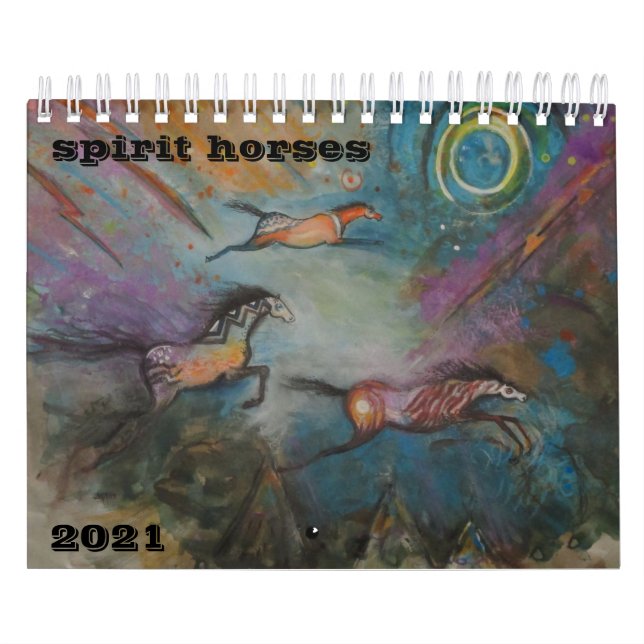 Spirit Horse Art Deux Pages Petit Calendrier (Protection)