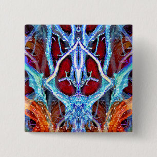 SPIRIT IN THE TREE 2 INCH SQUARE BUTTON