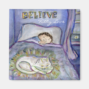 Spirit Kitty Custom Art Refrigerator Magnets