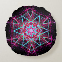 Spirit Mandala -1 Round Throw Pillow
