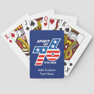 Spirit of 76 - America's 250th Birthday 1776-2026 Playing Cards