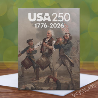 Spirit of 76 - America's 250th Birthday Postcard