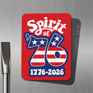 Spirit of 76 - Groovy USA 250 - 1776-2026 Magnet