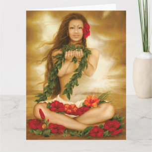 Spirit of Aloha by artist Lori Higgins 8.5x11 Card