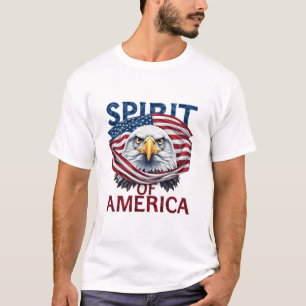 Spirit of America American Flag Patriotic T-Shirt