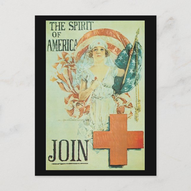 Spirit Of America World War II Postcard (Front)