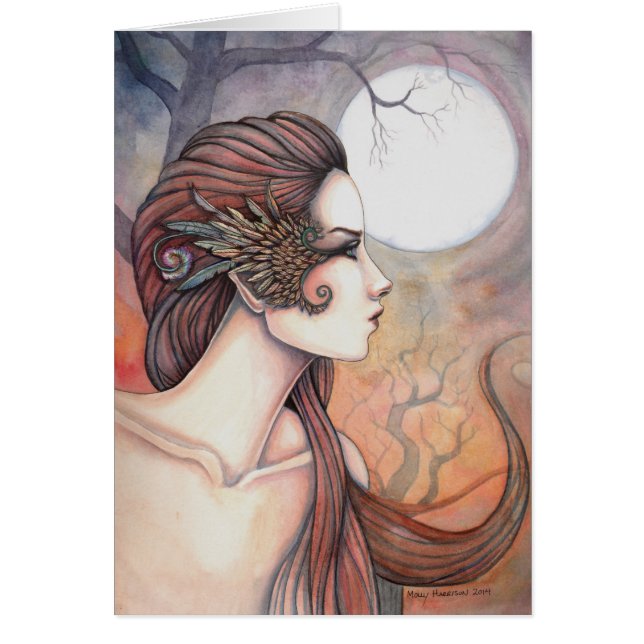Spirit of Artemis Greek Goddess Fantasy Art (Front)