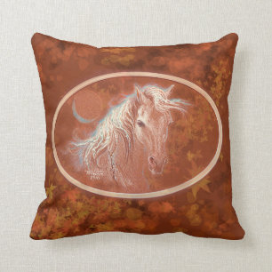 spirit of autumn throw pillow