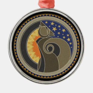 Spirit Of Coyote Christmas Metal Ornament