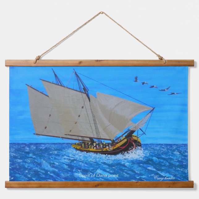 Spirit of Dana point  Hanging Tapestry (Front)