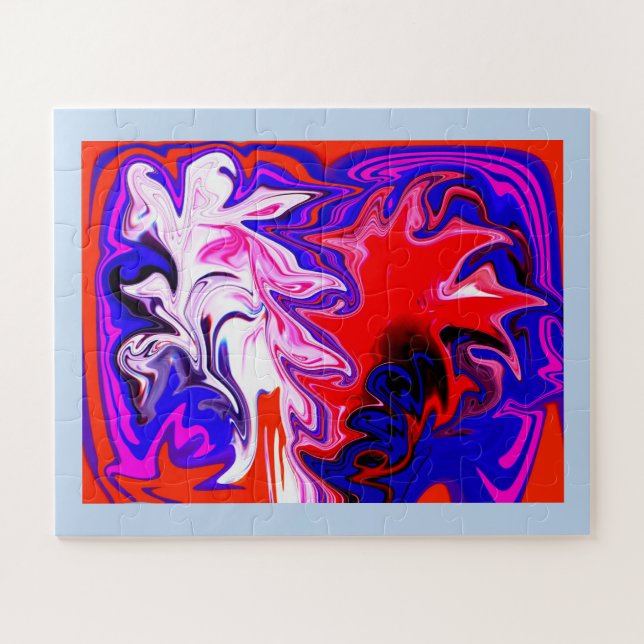 Spirit of dancing abstract art jigsaw puzzle (Horizontal)