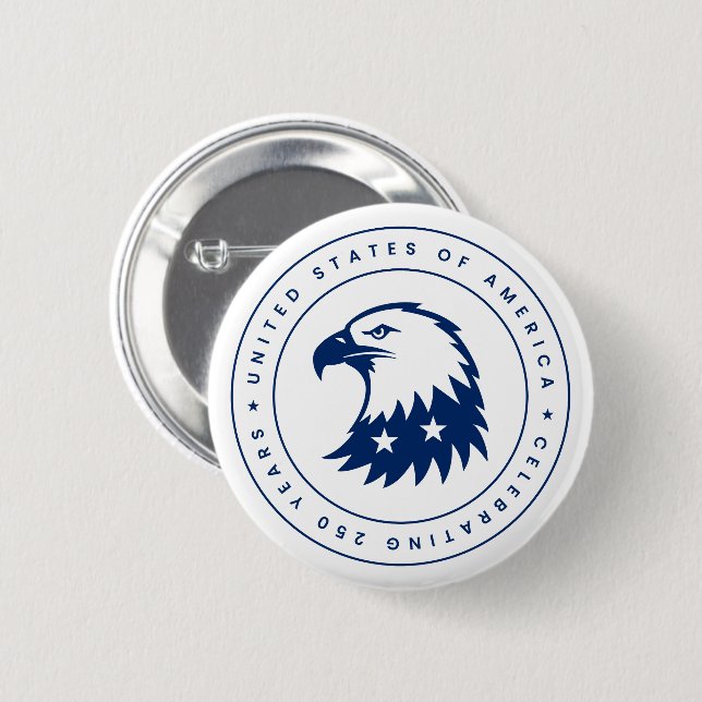 Spirit of Eagle 2 Inch Round Button (Front & Back)