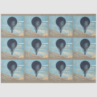 Spirit of Flight: Hot Air Balloon Ride Vintage Art Tissue Paper