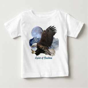 SPIRIT of FREEDOM Bald Eagle Wildlife Apparel Baby T-Shirt