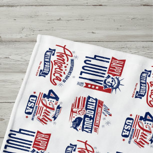 Spirit of Independence Fourth of July Beach Towel