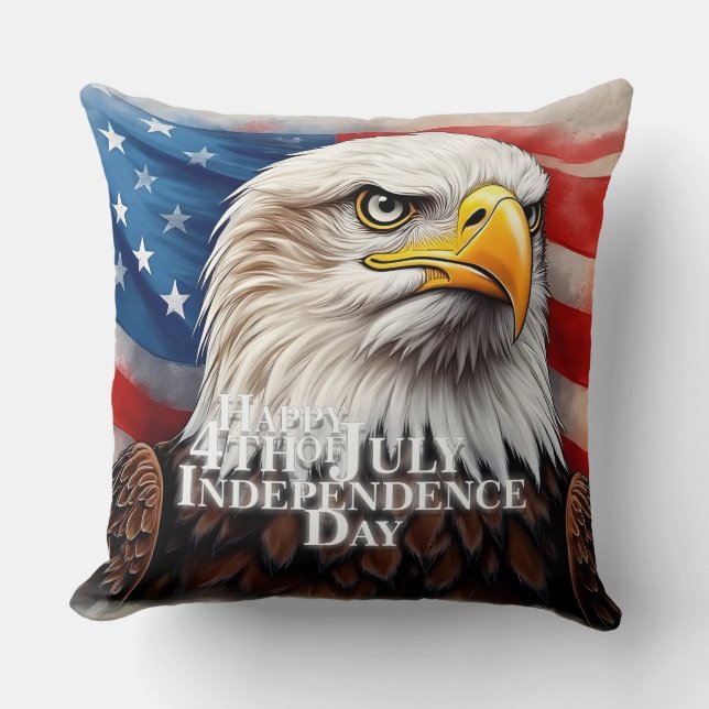 Spirit of Independence Throw Pillow (Front)