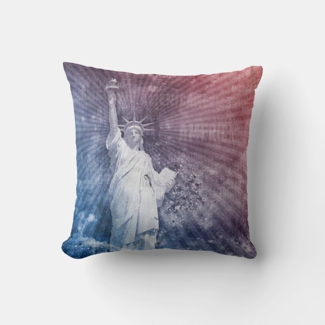 Spirit of Liberty Throw Pillow (Front)