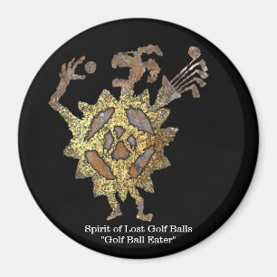 Spirit of lost Golf Balls, Golf Ball Eater Magnet