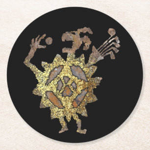 Spirit of lost Golf Balls, Golf Ball Eater Round P Paper Coaster