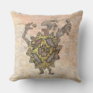 Spirit of Lost Golf Balls "Golf Ball Eater" Throw Pillow