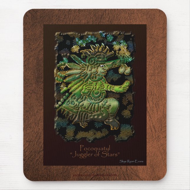 Spirit of Mexico & Peru, Mayan Incan Design Mouse Pad (Front)