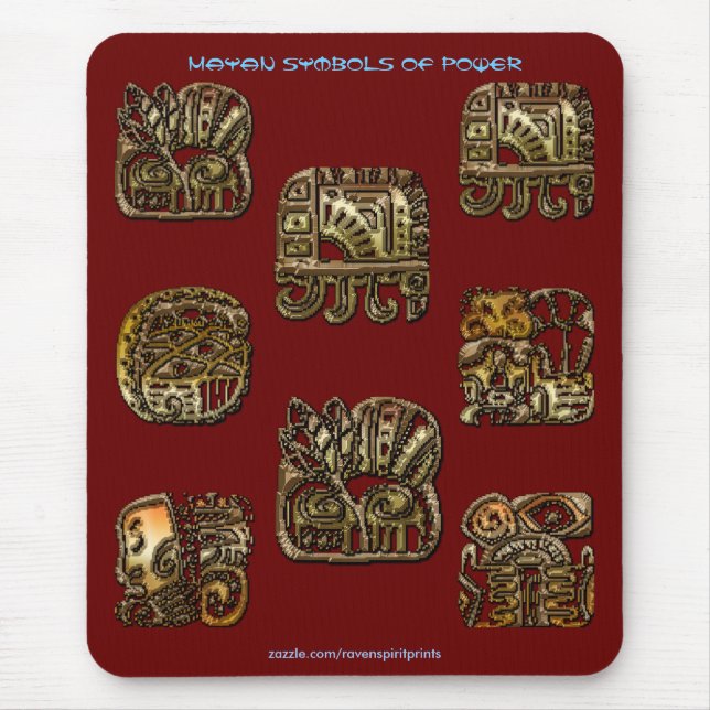 Spirit of Mexico & Peru, Mayan Incan Design Mouse Pad (Front)