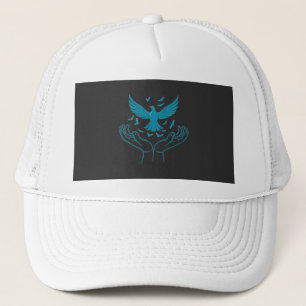 : Spirit of Peace Flying Dove Line Art T-Shirt Trucker Hat