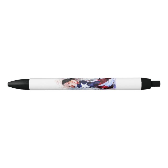 Spirit of Puerto Rico Black Ink Pen (Front)