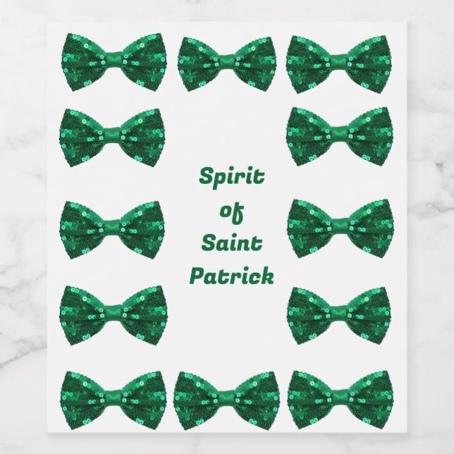 Spirit of Saint Patrick Wine and Sparkling Wine La Wine Label (Single Label)