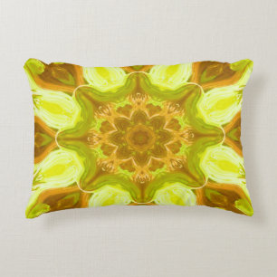 Spirit of solar foliage abstract Pattern  Accent Pillow