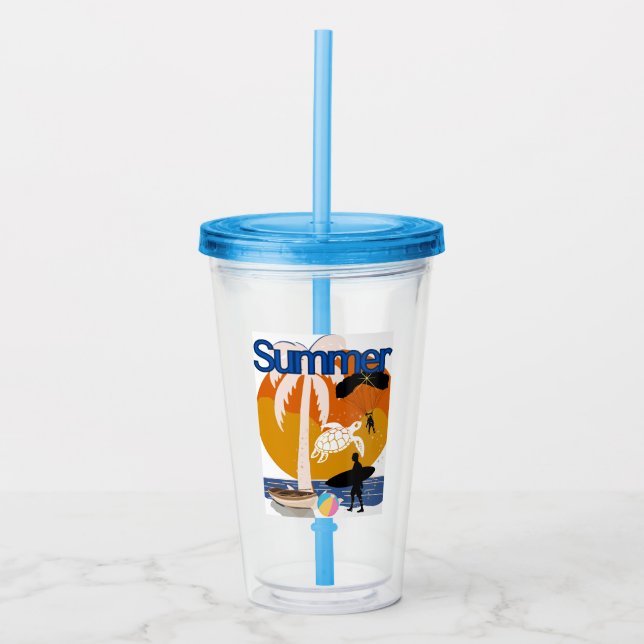 Spirit of Summer Acrylic Tumbler (Front)