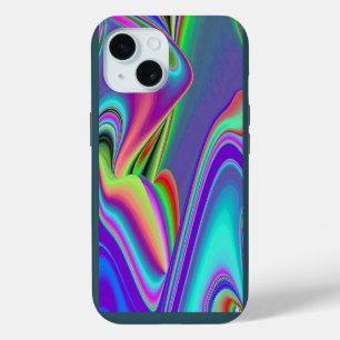 Spirit of Summer Breeze , Abstract 3D Rainbowart iPhone 15 Case