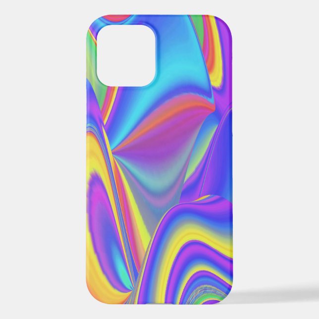 Spirit of Summer Breeze , Abstract 3D Rainbowart iPhone Case (Back)