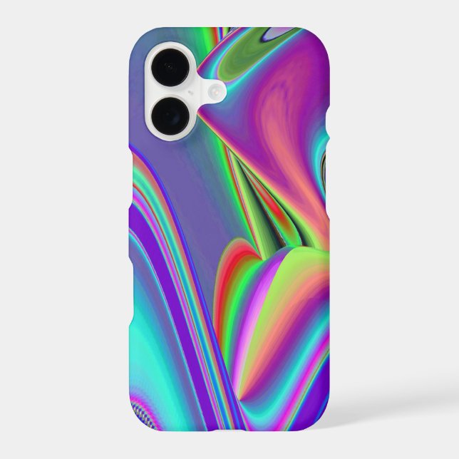Spirit of Summer Breeze , Abstract 3D Rainbowart iPhone Case (Back)