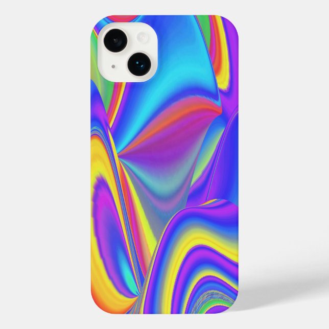 Spirit of Summer Breeze , Abstract 3D Rainbowart iPhone Case (Back)