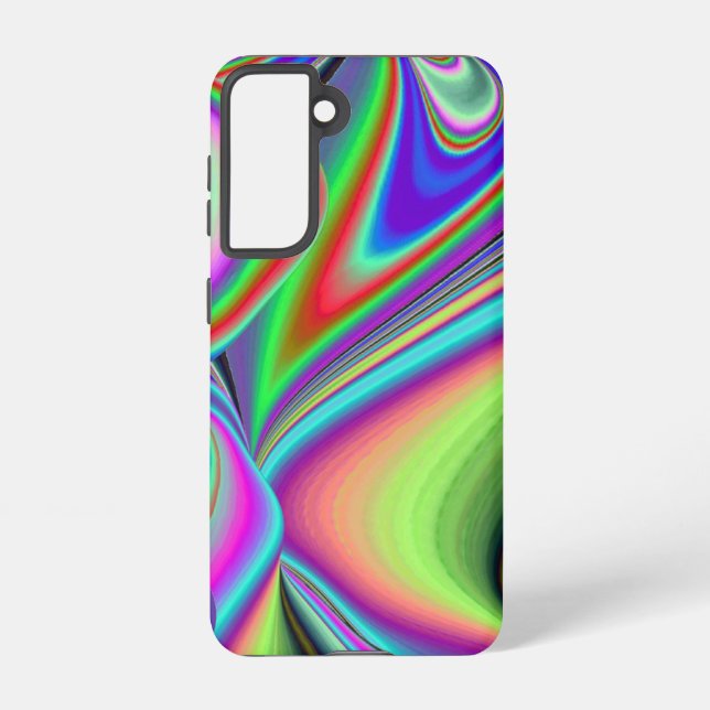 Spirit of Summer Breeze , Abstract 3D Rainbowart Samsung Galaxy S21 Case (Back)