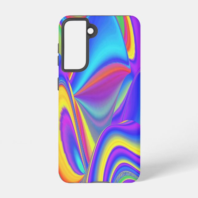 Spirit of Summer Breeze , Abstract 3D Rainbowart Samsung Galaxy S21 Case (Back)