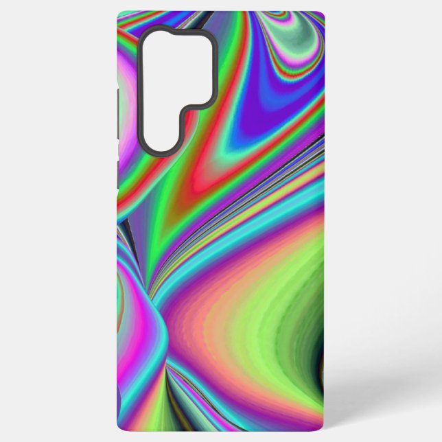 Spirit of Summer Breeze , Abstract 3D Rainbowart Samsung Galaxy S22 Ultra Case (Back)