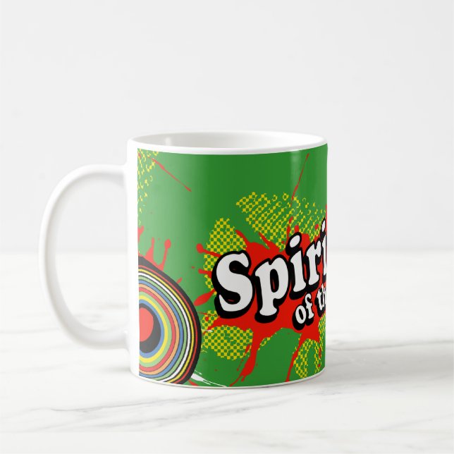 Spirit of the 80's logo vert mug rétro (Gauche)