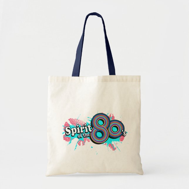 Spirit of the 80's pop cyan bleu sac fourre-tout (Devant)