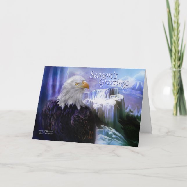 Spirit Of The Eagle Holiday Greeting Card (Front)