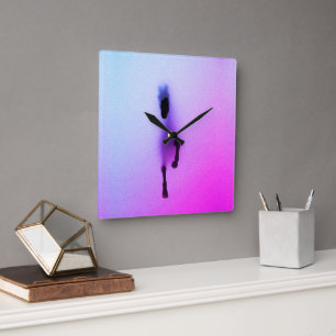 Spirit of the Horse – Abstract Wall Art Square Wall Clock
