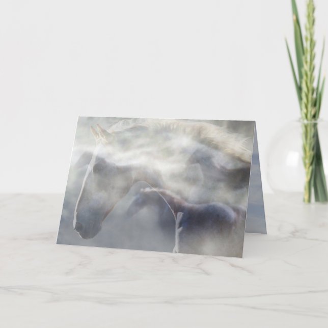 "Spirit of the Horse" sympathy card (Front)