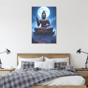 Spirit of the Moon over Nusantara Canvas Print