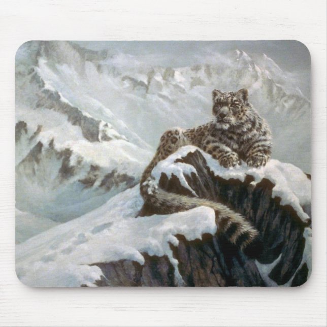 Spirit of the mountains, Snow Leopard Mouse Pad (Front)